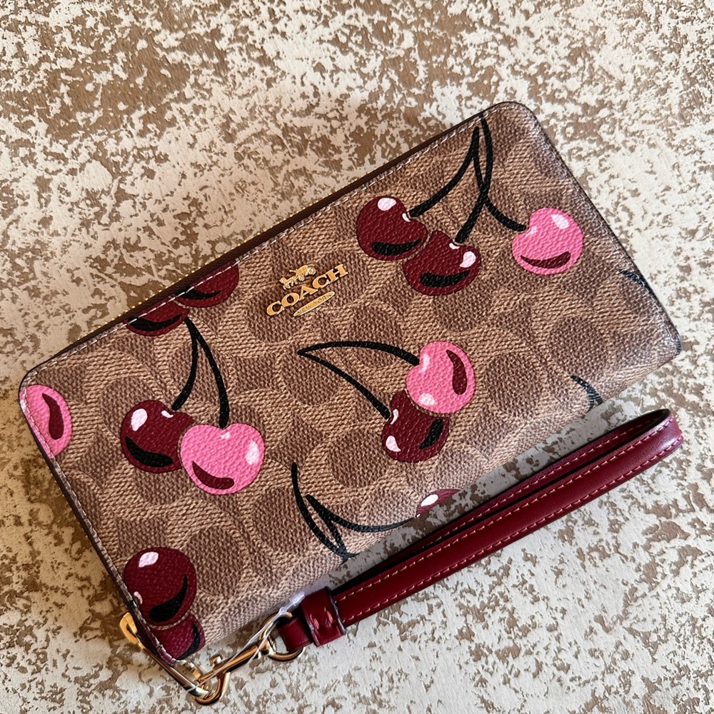 Coach Cherry Print Tote and Wallet Set - Picture 11 of 14